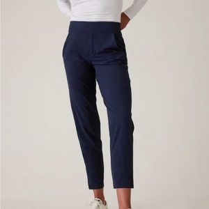 Athleta Brooklyn Mid rise Ankle Pants Size 4 Navy